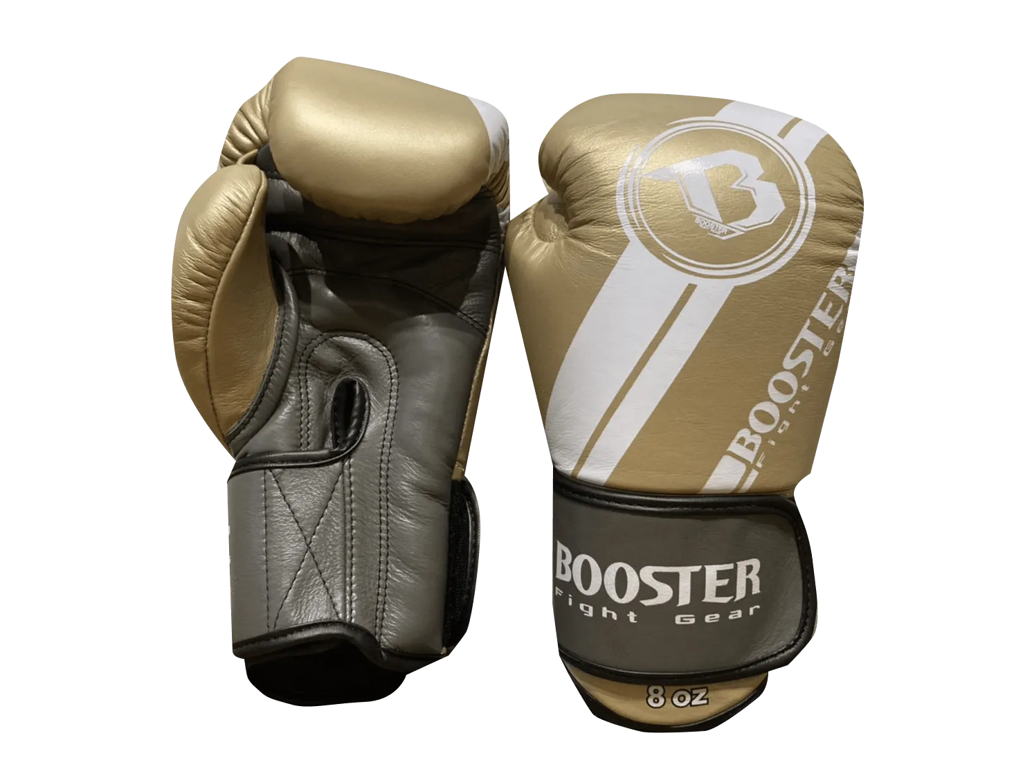 Booster Boxing Gloves BGLV3 Gold White Grey