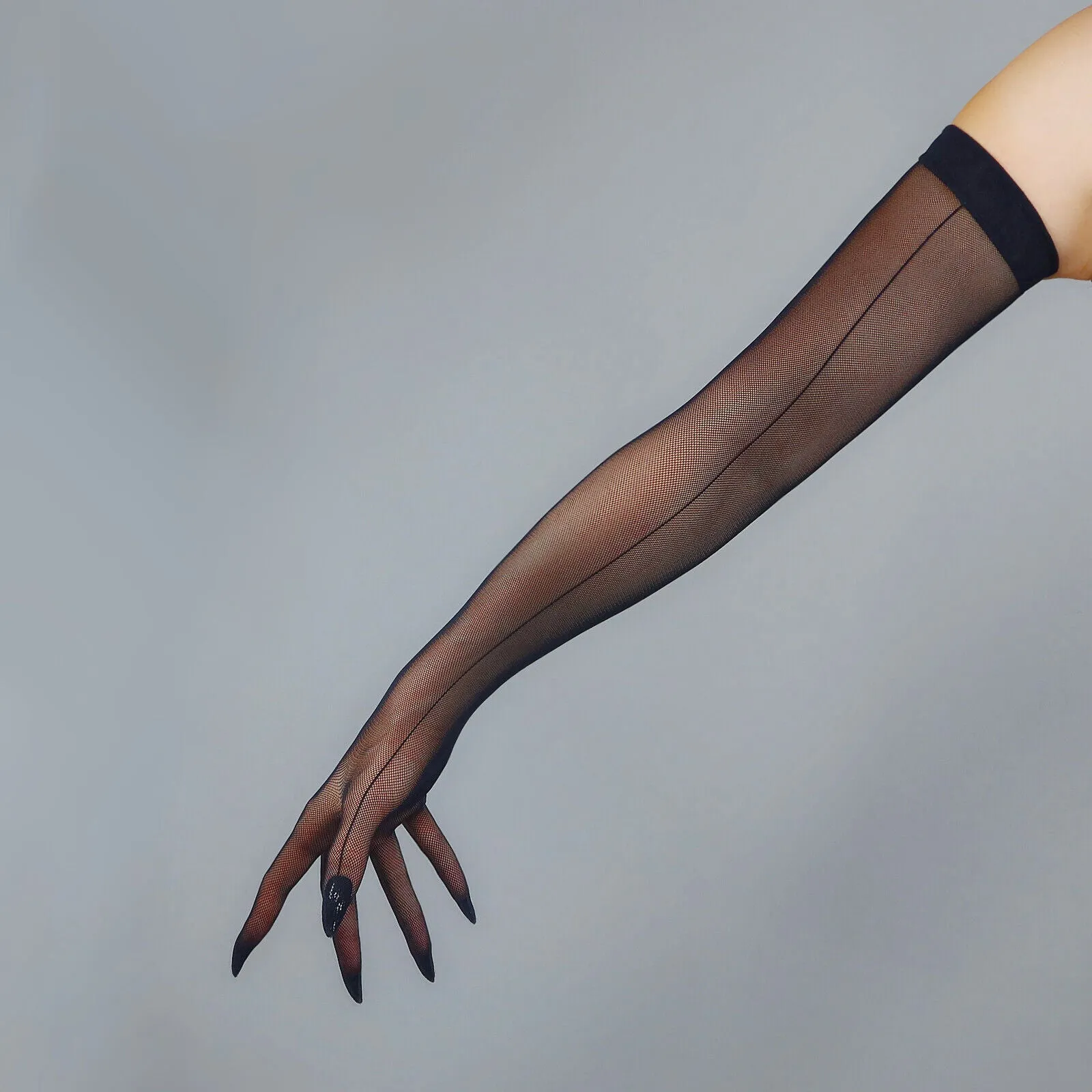 FISHNET GLOVES long back seam