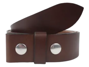 Interchangeable 1 Inch (25mm) Leather Belt Strap in Chestnut