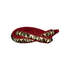 Vicki Red Leather Bracelet